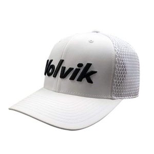 Volvik Golf VTR Tour Snapback Hat / Cap - Adjustatble Adult Golf Hat - WHITE