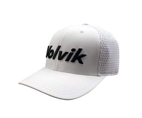 Volvik Golf VTR Tour Snapback Hat / Cap - Adjustatble Adult Golf Hat - WHITE