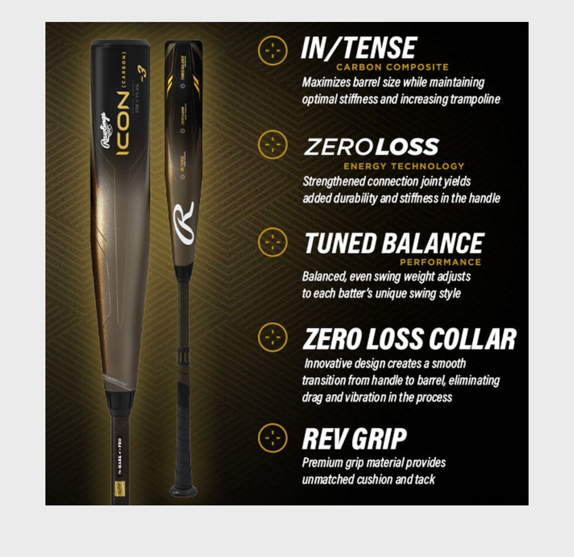 Rawlings Mach AI 33/30 BBCOR Baseball Bat (-3) 2023