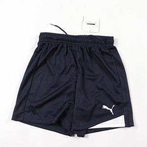 Puma Youth Unisex Esito 3 Size Large Navy White 70100006 Soccer Shorts NWT $22