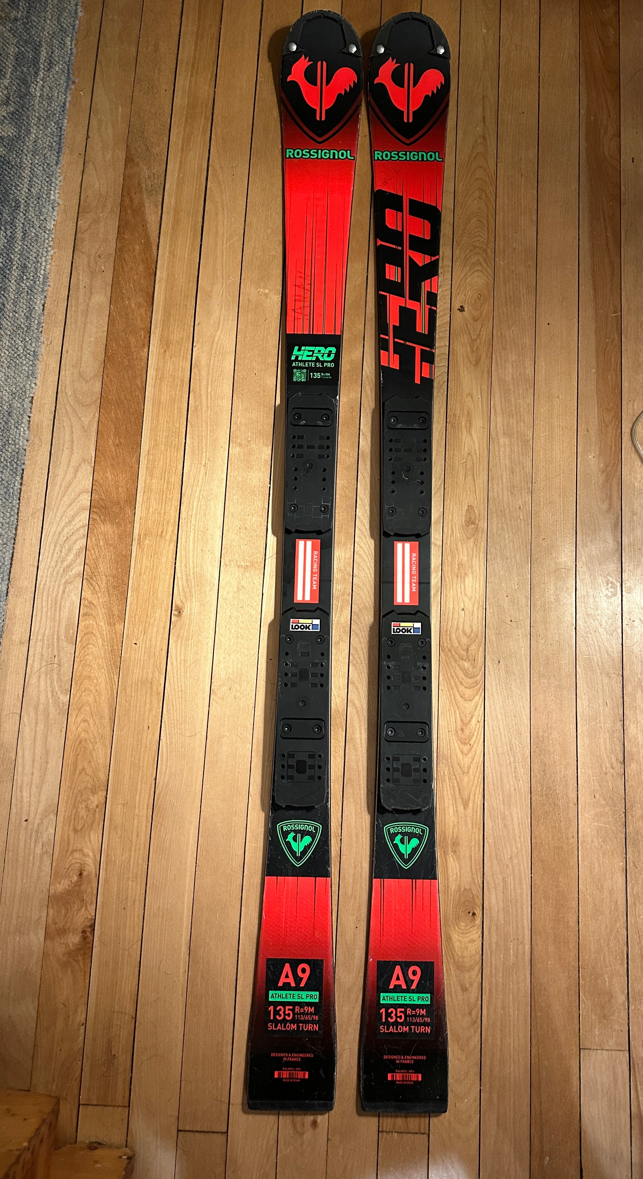 Used Kid's Rossignol 135 cm Racing Hero Athlete SL Skis Without Bindings