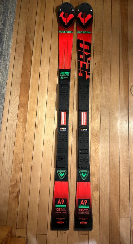 Used Kid's Rossignol 135 cm Racing Hero Athlete SL Skis Without Bindings