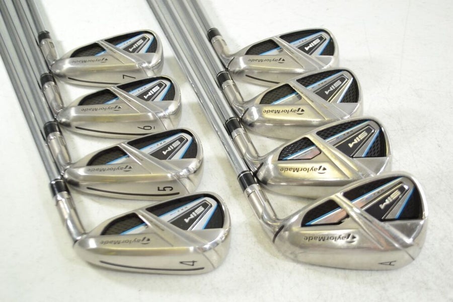 TaylorMade SIM Max 4-PW,AW Iron Set Right Regular Flex Steel # 164463