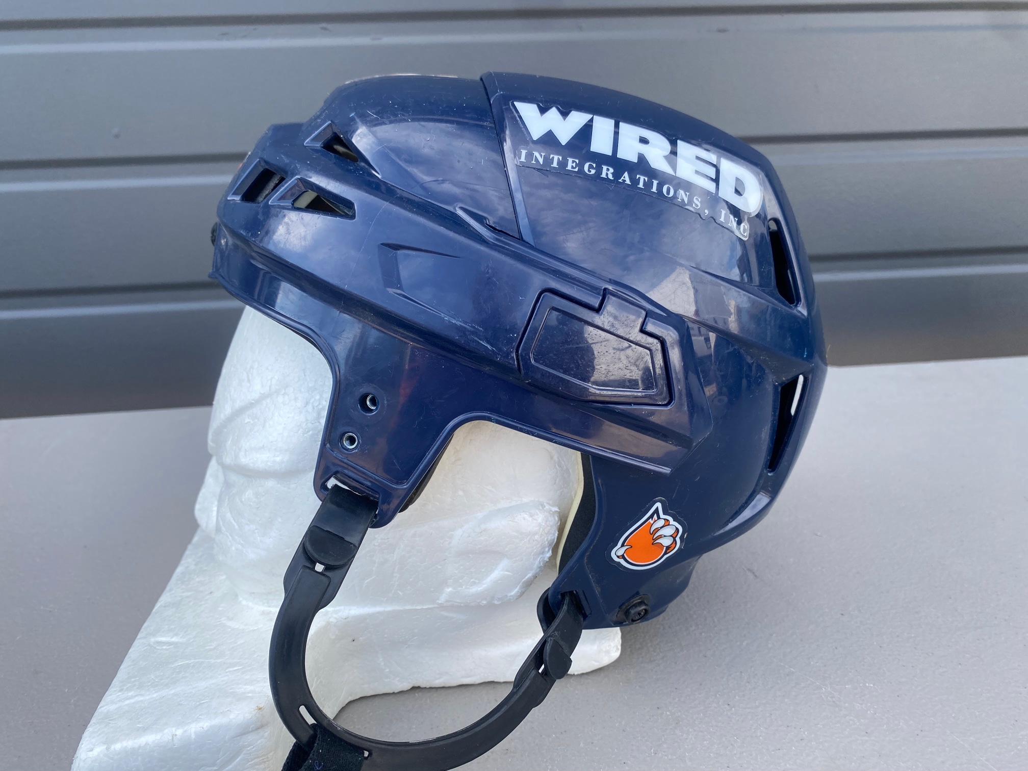 CCM V08 Pro Stock Hockey Helmet Small Navy Blue 8140