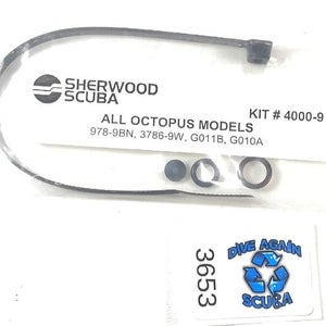 Sherwood Scuba Dive Service Kit 4000-9, 978-9BN, 3786-9W, G011B, G01A, Octo 2nd