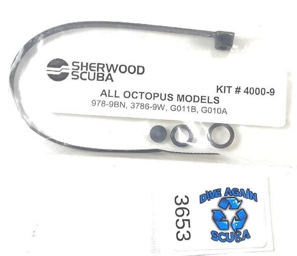 Sherwood Scuba Dive Service Kit 4000-9, 978-9BN, 3786-9W, G011B, G01A, Octo 2nd