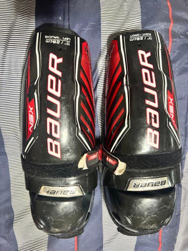 Junior Used Bauer NSX 11" Shin Pads