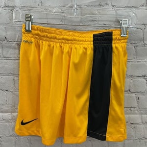 Nike Youth Boys DriFIT Striker III Size Medium Yellow Black Soccer Shorts NWT