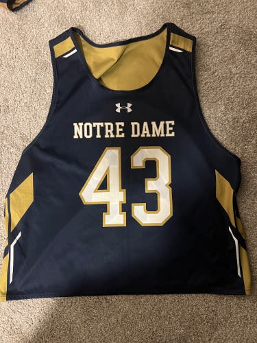 Notre Dame Lacrosse #43 reversible practice pinney