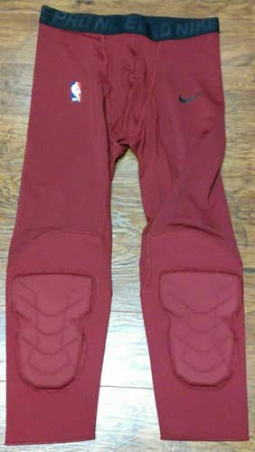 new men's medium Nike NBA Hyperstrong Padded Basketball Compression 3/4 length pants