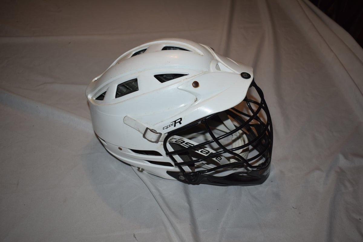 Cascade CPX-R Lacrosse Players Helmet w/SPR Fit, White - Good Condition!