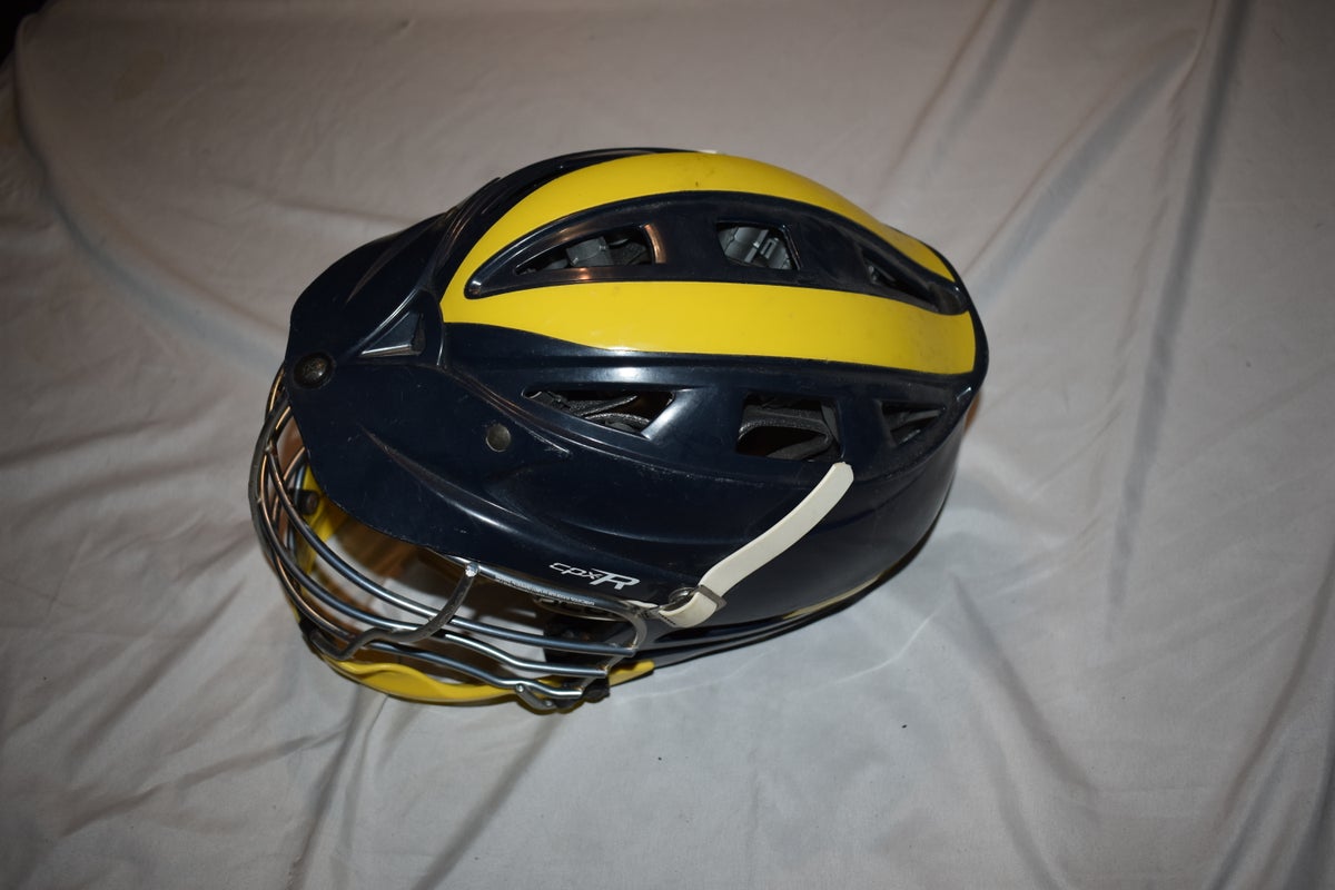 Cascade CPX-R Lacrosse Helmet w/SPR Fit, Yellow/Blue