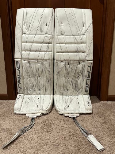 Used 33+2 True Catalyst PX3 Goalie Leg Pads