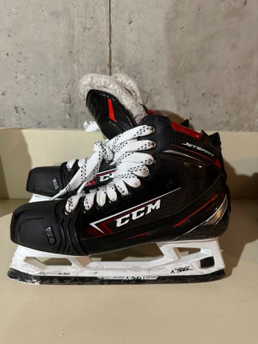 Senior Used CCM Jetspeed FT2 Hockey Goalie Skates Regular Width Size 8