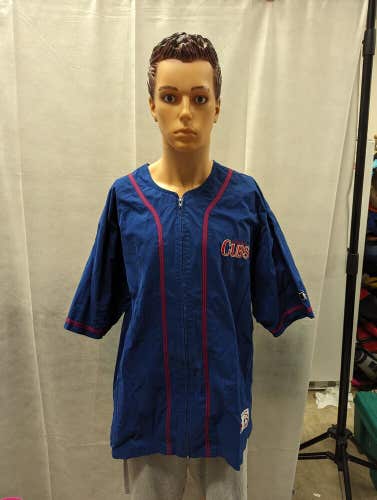 Vintage Chicago Cubs Full Zip Russell Athletic Jersey XL MLB