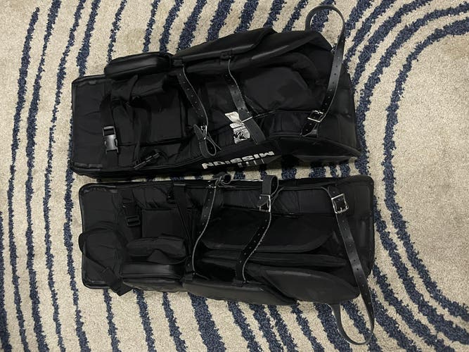 Black Used 28" Mission  Goalie Leg Pads