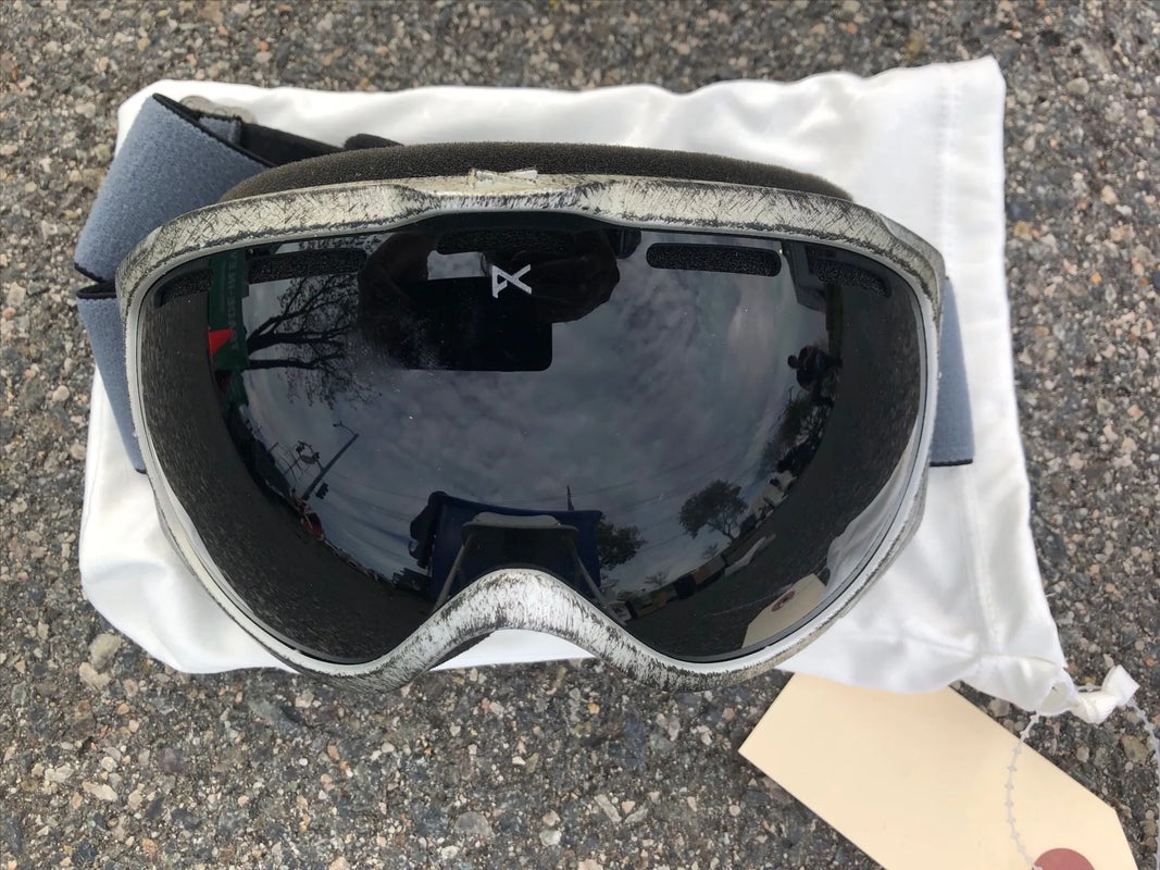 Used Anon Hawkeye Premium Mirror Vintage/ Dark Grey Ski Goggles