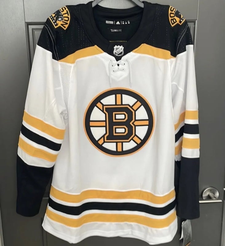 Boston Bruins Authentic White Jersey (Size:52)