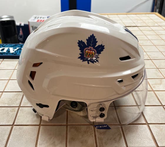 Toronto Marlies Used Medium CCM Pro Stock Resistance HT710 Helmet