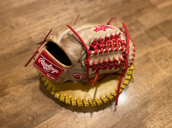 Restored Rawlings Right Hand Throw Infield Heart of the Hide PRO205-4C Baseball Glove 11.75”