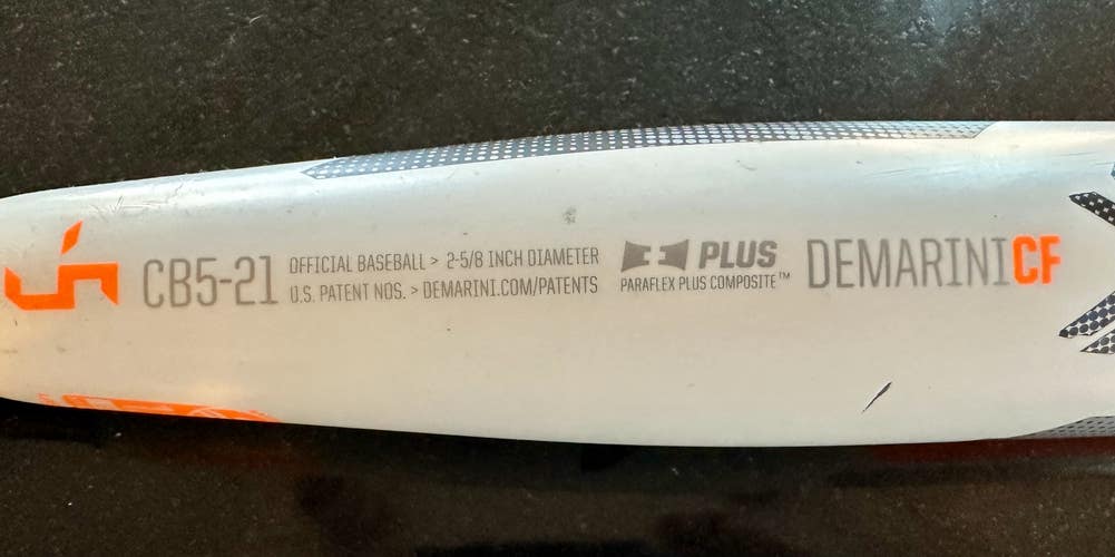 Used USSSA Certified DeMarini Hybrid CF Bat (-5) 25 oz 30"