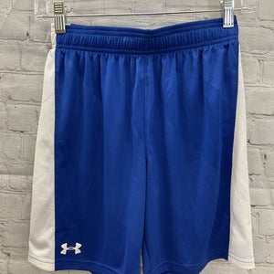 Under Armour Youth Boys Fixture Size Medium Royal Blue Soccer Shorts NWT $23