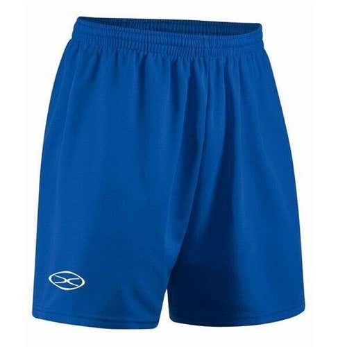 Xara Youth Unisex League 2074 Size Large Royal Blue Soccer Shorts New With Tags