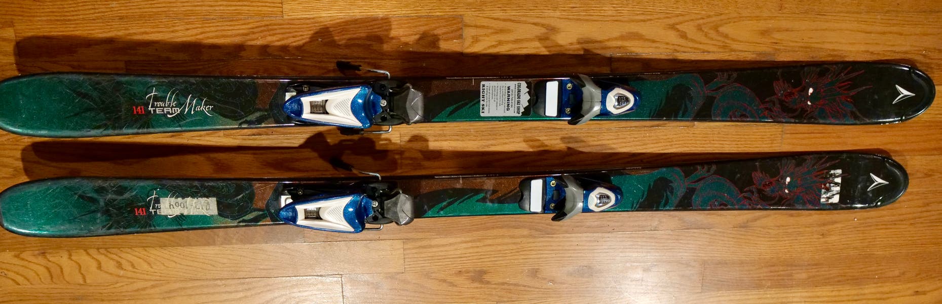Used Dynastar Trouble Maker Team 141 Skis With Bindings
