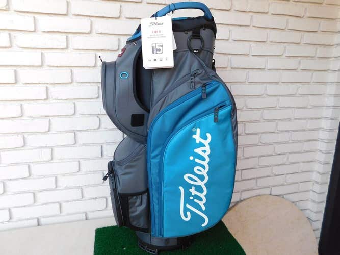 Titleist Cart 15 Golf Bag - Graphite/Reef Blue/Lagoon