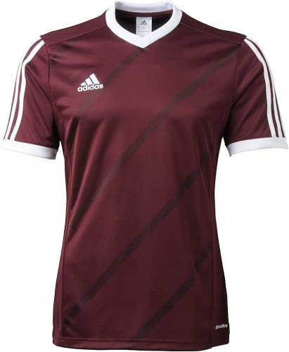 Adidas Mens Tabela 14 F50282 Size Small Maroon White Soccer Jersey NWT $35