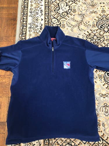 New York Rangers Fleece Quarter-Zip Mens M