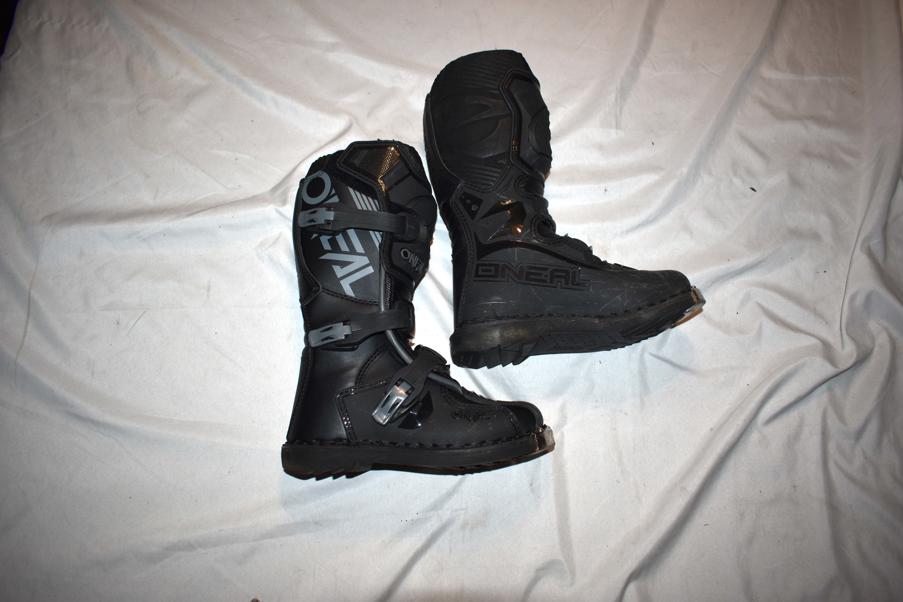 ONeal Element Motocross Boots, Black, Youth Size 1 - In the Box!