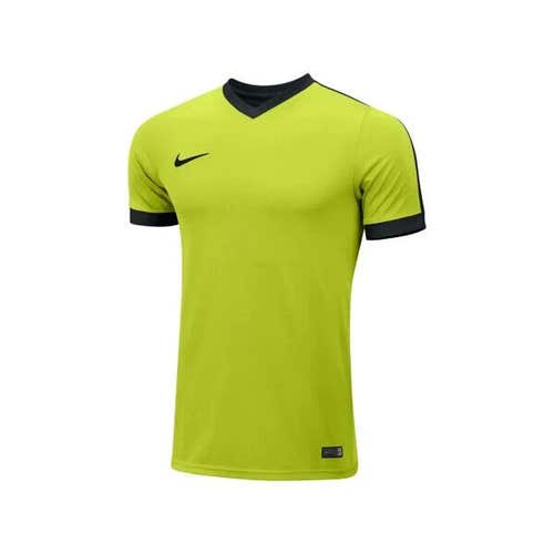Nike Mens Striker IV 725898 Size Medium Volt Yellow Black Soccer Jersey NWT $30