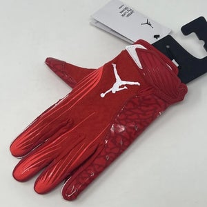 Nike Jordan Fly Lock Receiver Football Gloves, Mens Large Red New
