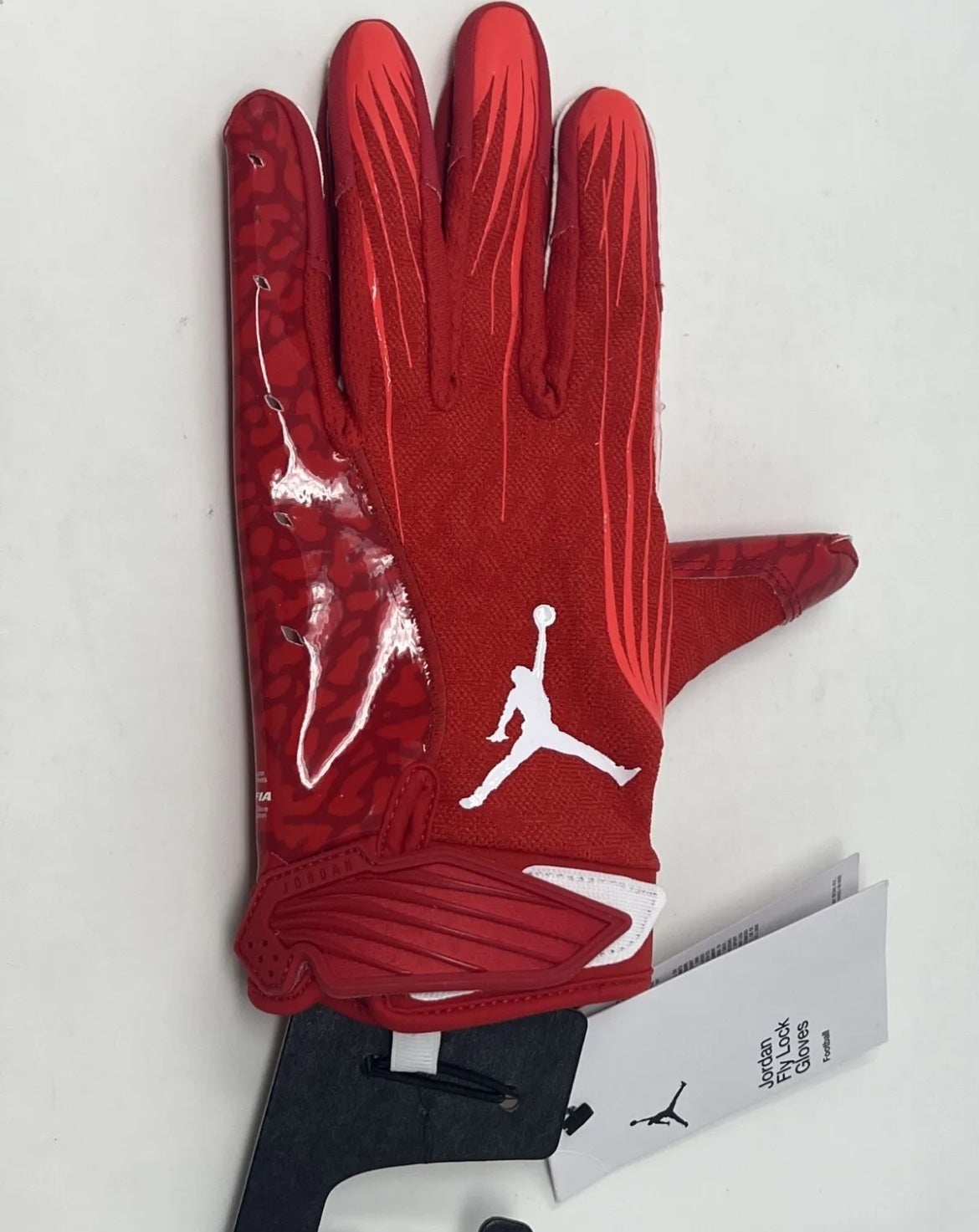 新品】 アメフト Jordan Fly Lock グローブ Red M Jordan Fly Lock