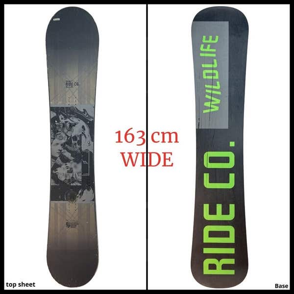 1329 Ride Wildlife Mens Snowboard Size 163 WIDE | SidelineSwap