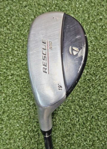 TaylorMade Rescue Mid 3 Hybrid Left-Handed LH / Stiff ~40.75"/ NEW GRIP / jd1399