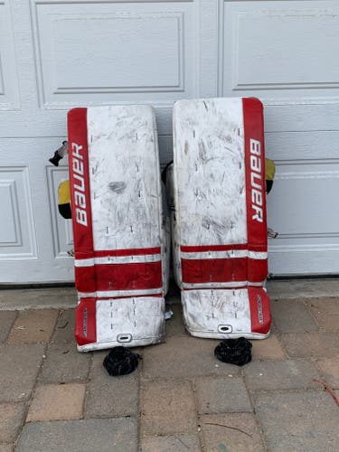 Used 32" Bauer One.7 Goalie Leg Pads