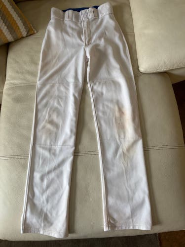 White Adult Men's Used Small Mizuno Game Pants