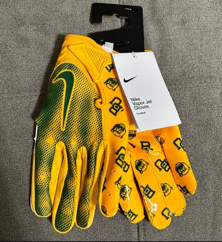 Nike Vapor Jet Football Gloves Sz L Baylor University
