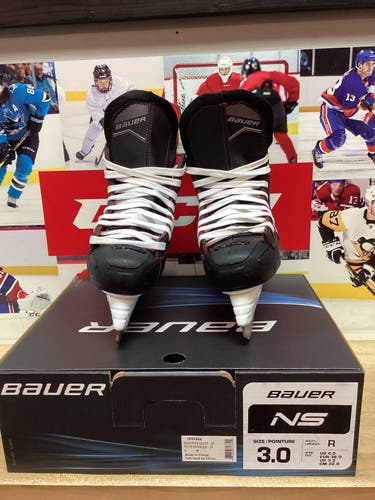 Junior New Bauer Ns Hockey Skates Regular Width Size 3 (Great Rec Skate)