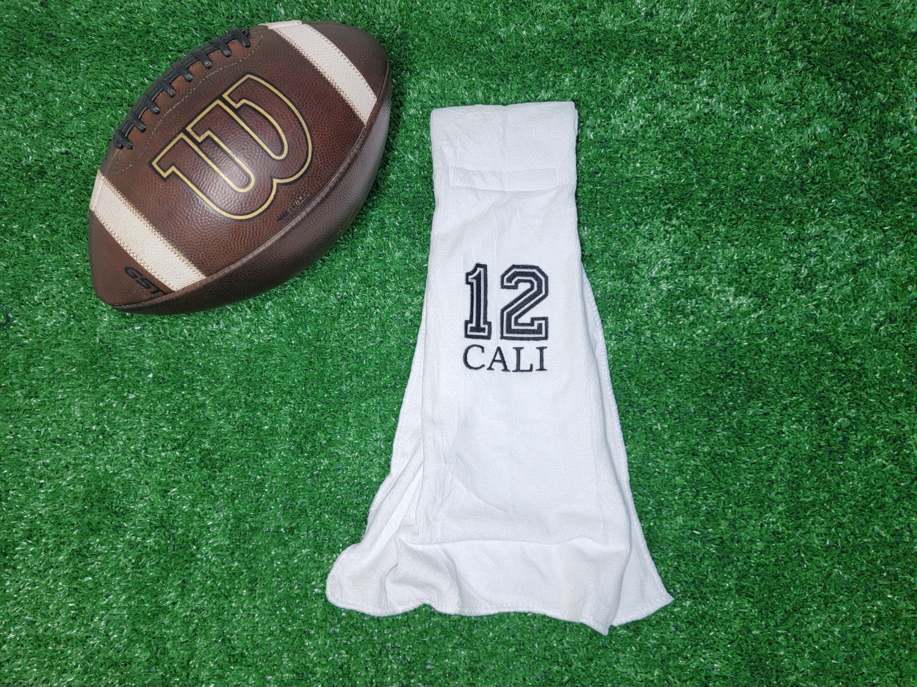Custom Football Towels * WE EMBROIDER YOUR # *