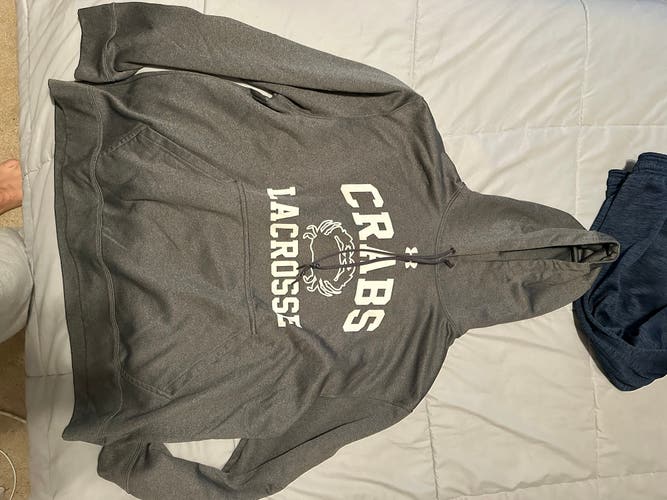 RARE Crabs Lacrosse Gray XL Under Armour Sweatshirt