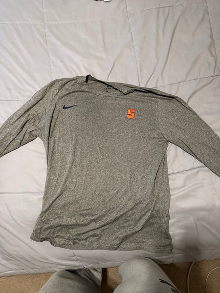 RARE Team Issued Syracuse Lacrosse Gray Men's Nike Shirt