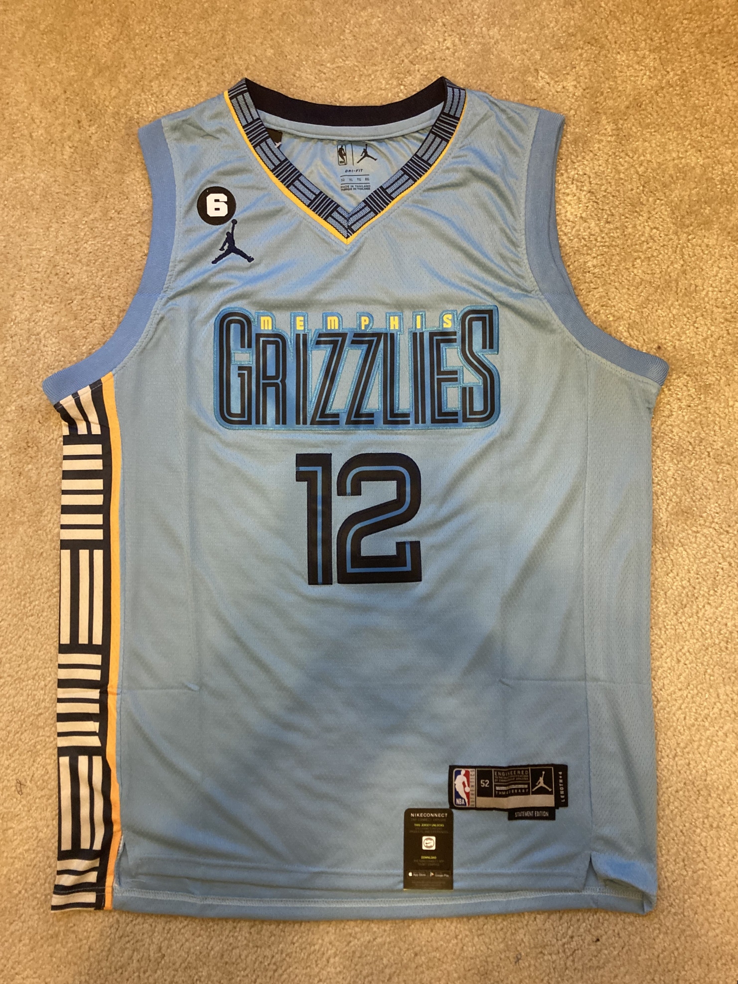 NEW - Mens Stitched Nike NBA Jersey - Ja Morant - Grizzlies - Size M-XL