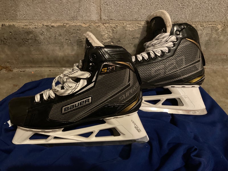 Used Bauer Regular Width Size 9.5 Supreme S27 Hockey Goalie Skates