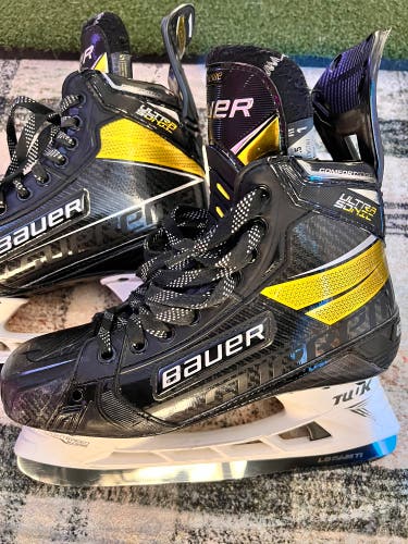 Bauer Supreme Mach Hockey Skates (Size 7.5, Fit 1) w/ LS Pulse TI Blades + Superfeet Inserts