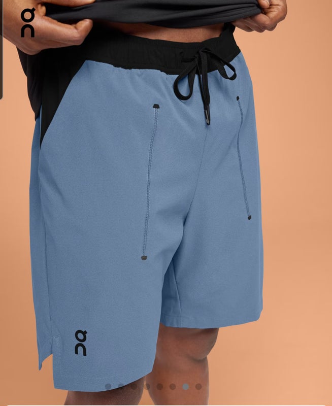 NEW On Cloud Men's Focus Shorts Size LARGE Stellar / Black MSRP $100 NWT
