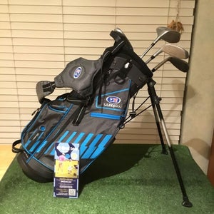 USKG WT-20s Juniors Set (Driver, Hybrid, SW, Putter) Graphite & Stand Bag UL 48