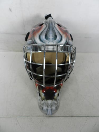 2014 BAUER NME3 SR Ice Hockey Goalie Mask Daveart Demon Size 7-7 1/2 (22"-23.4")